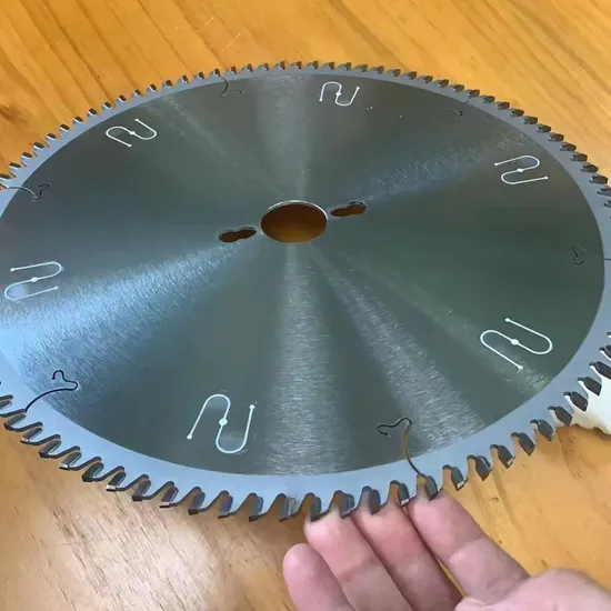 Large-Diameter Woodworking Saw Blades with Carbide Tips & Steel Plate Base